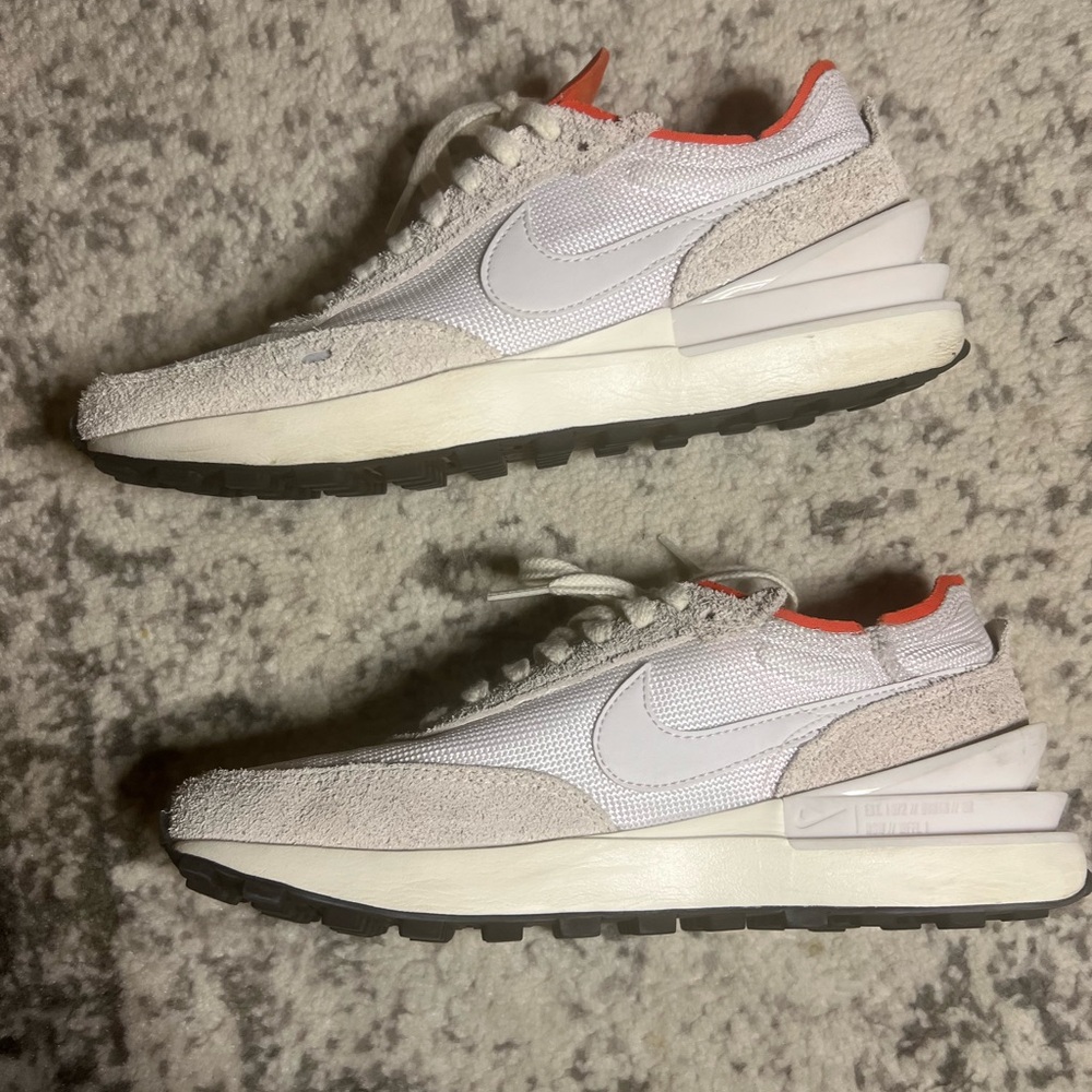Nike Orange and White Sneakers